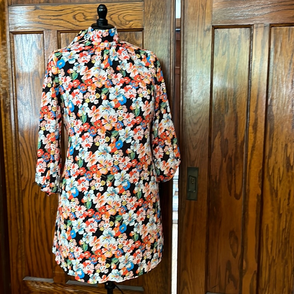 Floral long sleeve dress